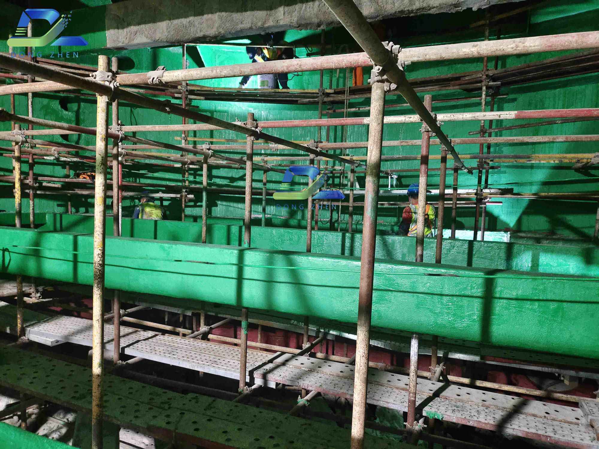 耐温型玻璃鳞片胶泥在脱硫吸收塔防腐施工中的关键技术研究