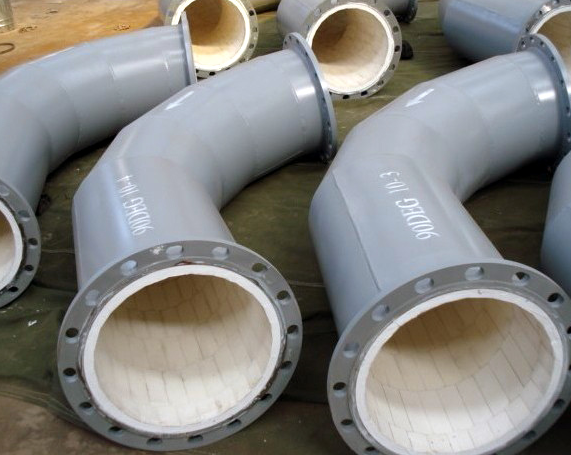 耐磨陶瓷泵车弯管防磨施工措施