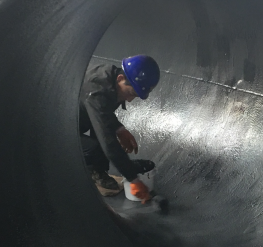 耐磨陶瓷颗粒涂层在煤粉管道的施工方案